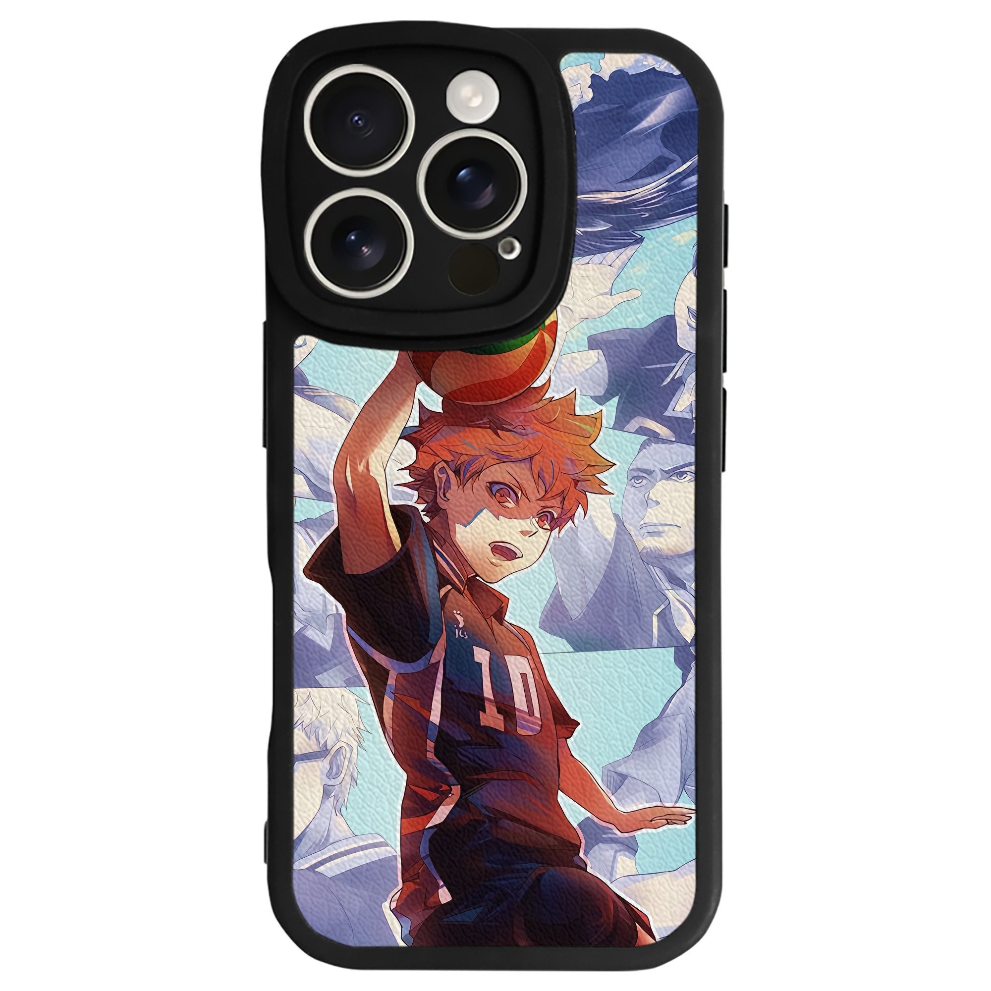 （画像用） ハイキュー!! Haikyu!! 【iPhone 16シリーズ対応】シリコンスマホケース（レザー調） 材質：シリコン